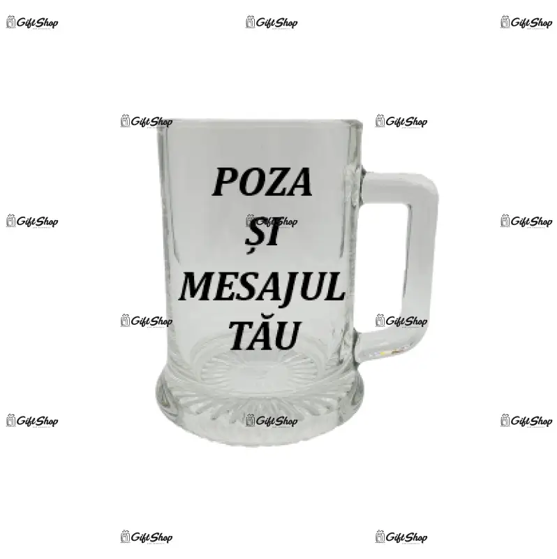 Halba personalizata cu poza si mesaj